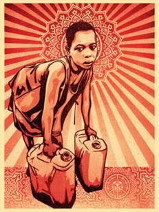 Yellow Cans - Shepard Fairey