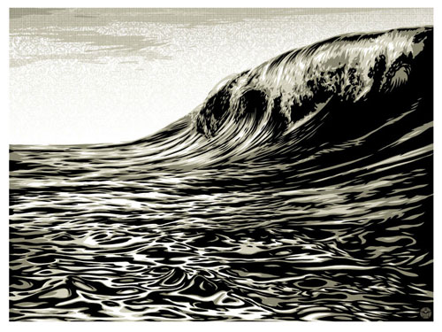 Dark Wave White - Shepard Fairey