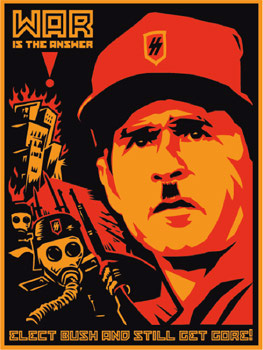 Bush Gore Poster - Shepard Fairey