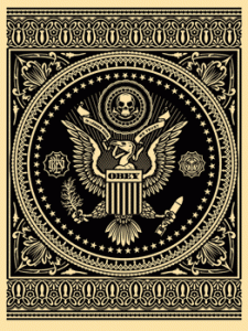 Presidential Seal black - Shepard Fairey