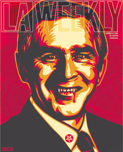 Vampire Bush LA Weekly - Shepard Fairey