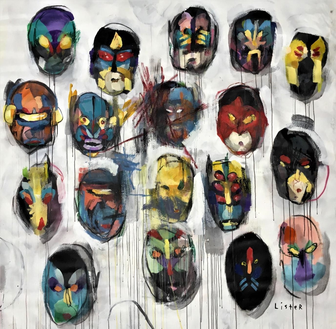 Painted Mask 18 – 2015 | Anthony Lister
