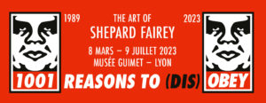 Bannière expo Shepard Fairey