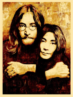 JOHN & YOKO CANVAS PRINT