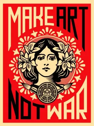 MAKE ART NOT WAR