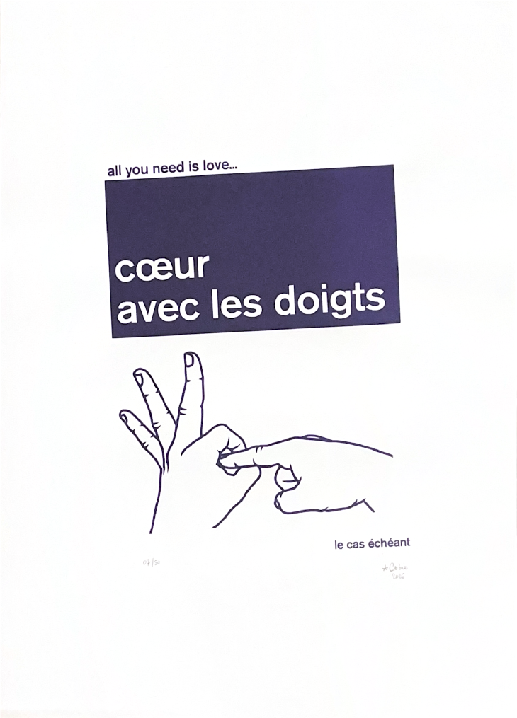 Coeur avec les doigts