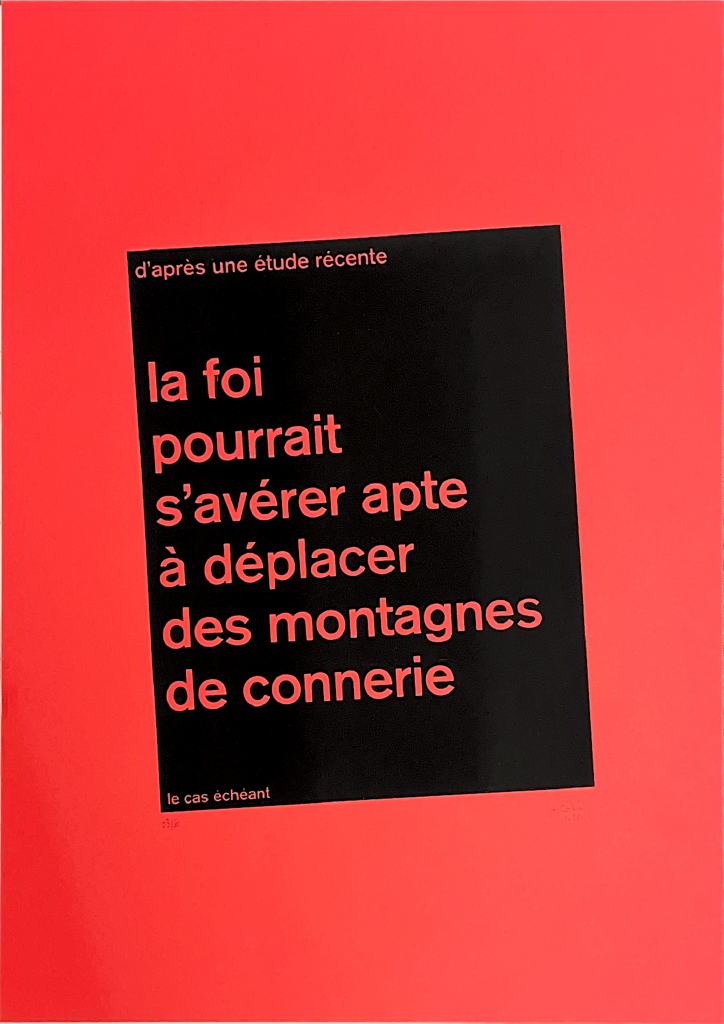 La foi & les montagnes