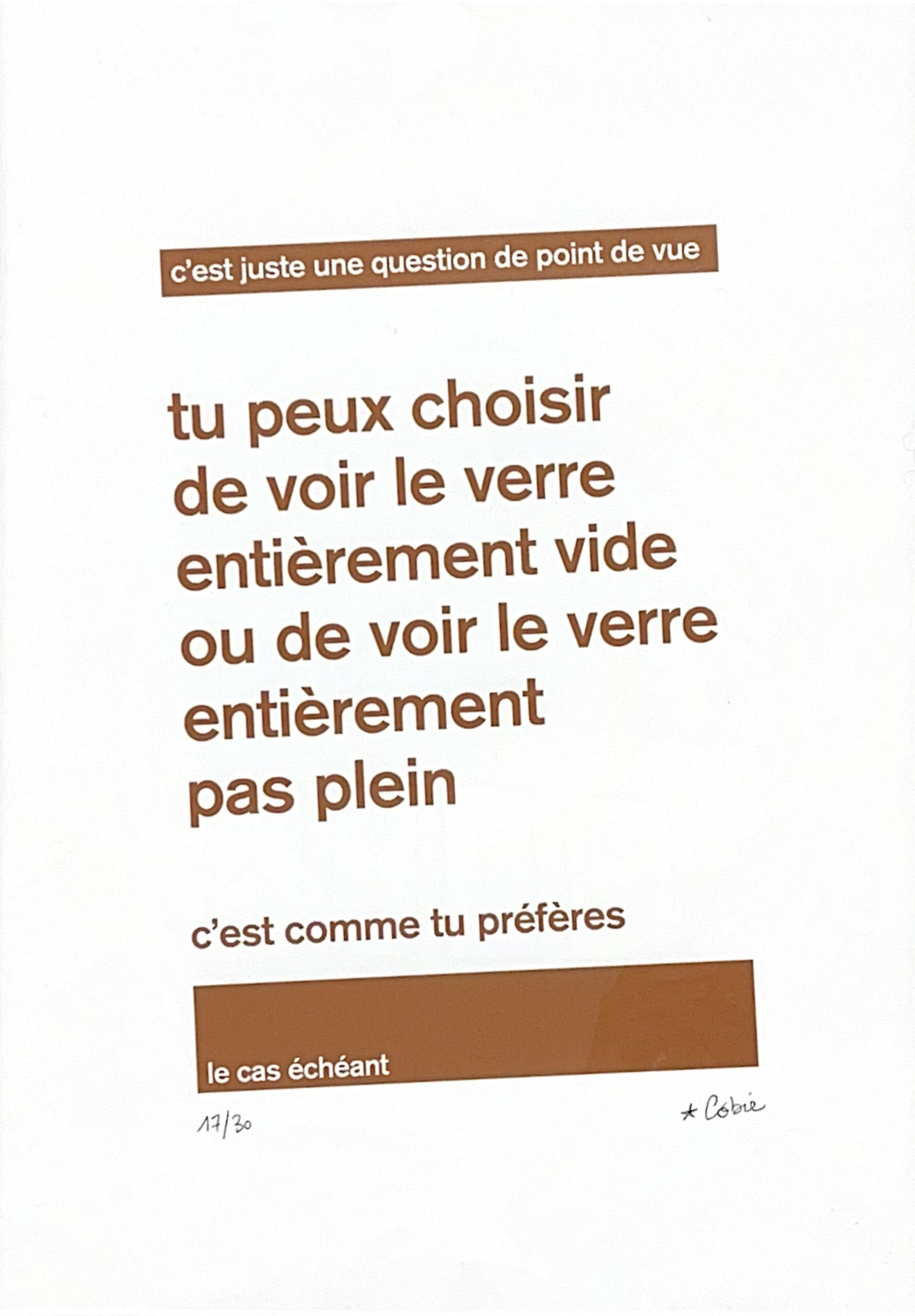 Verre entièrement vide