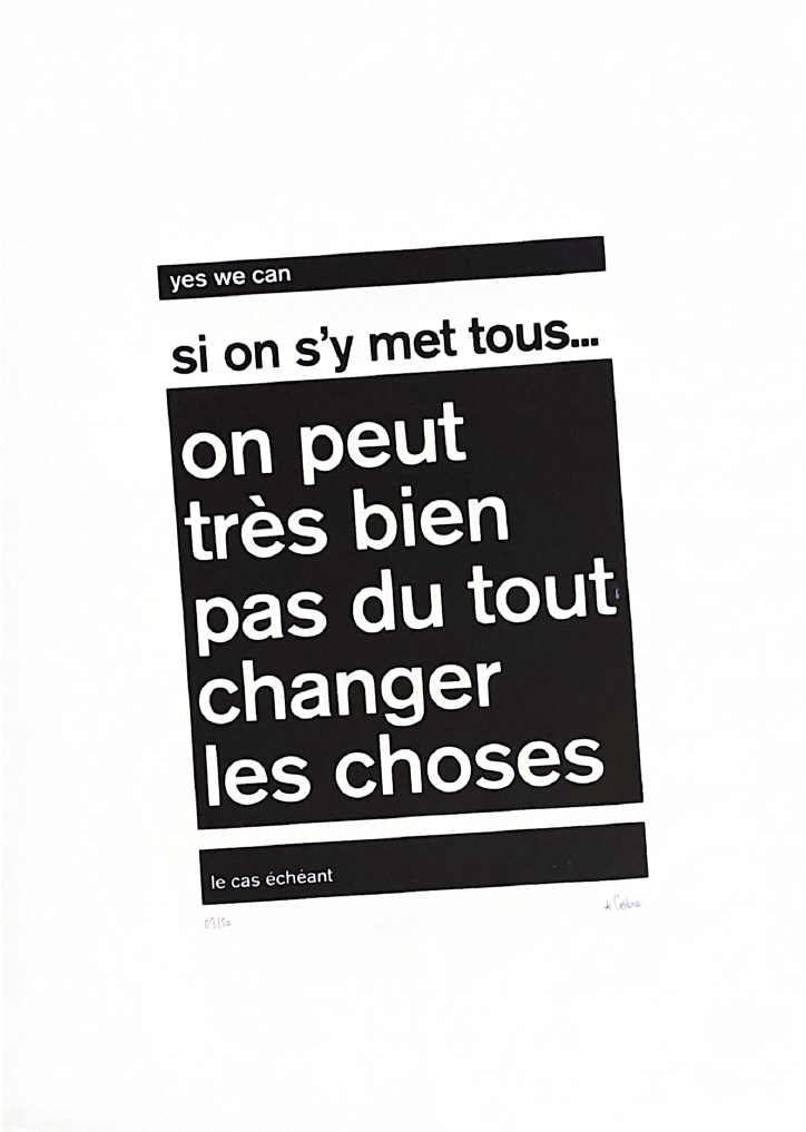 Yes we can - changer les choses